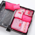 6pcs Set Travel Storage Bags Suitcase Packing Set Storage Cases Portable Luggage Organizer Clothes Shoe Foldable Organizer